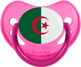 Drapeau Algérie Sucette Physiologique Rose phosphorescente