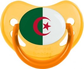 Drapeau Algérie Sucette Physiologique Jaune phosphorescente