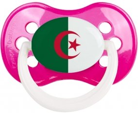 Drapeau Algérie Sucette Anatomique Rose foncé classique