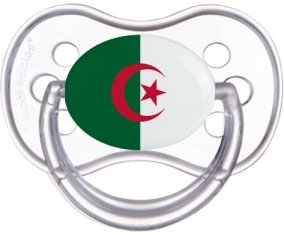 Drapeau Algérie Sucette Anatomique Transparente classique