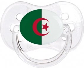 Drapeau Algérie Tétine Cerise Transparent classique