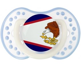 Drapeau Samoa américaines Sucete LOVI Dynamic Blanc-cyan classique