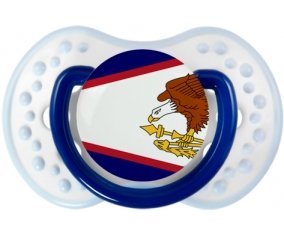 Drapeau Samoa américaines Sucete LOVI Dynamic Marine-blanc-bleu classique