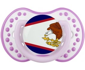 Drapeau Samoa américaines Sucete LOVI Dynamic Blanc-mauve classique