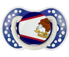 Drapeau Samoa américaines Sucete LOVI Dynamic Bleu-marine phosphorescente