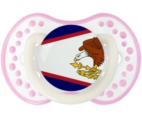 Drapeau Samoa américaines Sucete LOVI Dynamic Blanc-rose phosphorescente