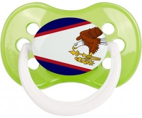 Drapeau Samoa américaines Sucete Anatomique Vert classique