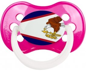 Drapeau Samoa américaines Sucete Anatomique Rose foncé classique