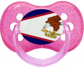 Drapeau Samoa américaines Sucete Cerise Rose à paillette