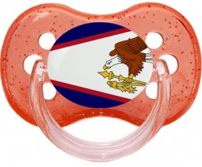 Drapeau Samoa américaines Sucete Cerise Rouge à paillette