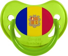 Drapeau Andorre Sucete Physiologique Vert phosphorescente