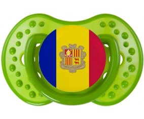Drapeau Andorre Tétine LOVI Dynamic Vert classique