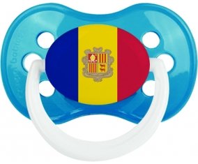 Drapeau Andorre Sucette Anatomique Cyan classique