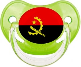 Drapeau Angola Sucette Physiologique Vert classique
