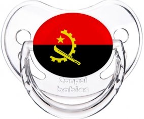 Drapeau Angola Sucette Physiologique Transparent classique