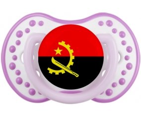 Drapeau Angola Sucette LOVI Dynamic Blanc-mauve classique