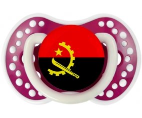 Drapeau Angola Sucette LOVI Dynamic Fuchsia phosphorescente