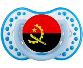 Drapeau Angola Sucette LOVI Dynamic Blanc-bleu phosphorescente