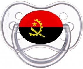 Drapeau Angola Tétine Anatomique Transparente classique