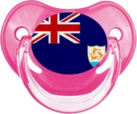 Drapeau Anguilla Sucette Physiologique Rose classique