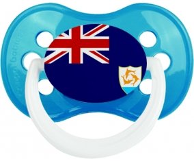 Drapeau Anguilla Sucette Anatomique Cyan classique