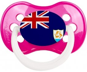 Drapeau Anguilla Sucette Anatomique Rose foncé classique