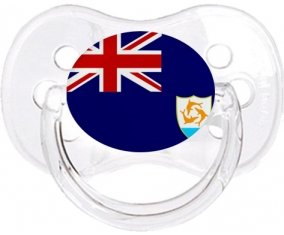 Drapeau Anguilla Tétine Cerise Transparent classique