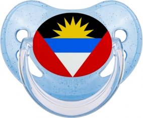 Drapeau Antigua-et-Barbuda Sucete Physiologique Bleue à paillette