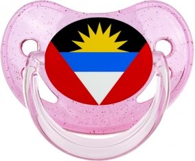 Drapeau Antigua-et-Barbuda Sucete Physiologique Rose à paillette