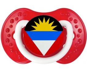 Drapeau Antigua-et-Barbuda Tétine LOVI Dynamic Blanc-rouge classique