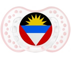 Drapeau Antigua-et-Barbuda Tétine LOVI Dynamic Retro-blanc-rose-tendre classique