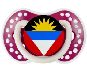 Drapeau Antigua-et-Barbuda Tétine LOVI Dynamic Fuchsia phosphorescente