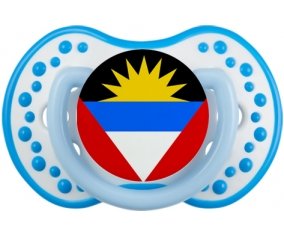 Drapeau Antigua-et-Barbuda Tétine LOVI Dynamic Blanc-bleu phosphorescente