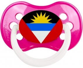 Drapeau Antigua-et-Barbuda Sucette Anatomique Rose foncé classique