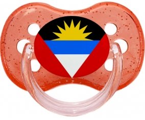 Drapeau Antigua-et-Barbuda Sucette Cerise Rouge à paillette
