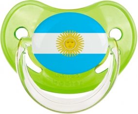 Drapeau Argentine Sucette Physiologique Vert classique