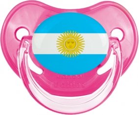 Drapeau Argentine Sucette Physiologique Rose classique