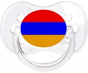 Drapeau Arménie Tétine Cerise Transparent classique