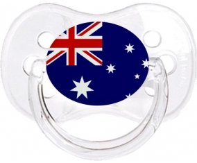 Drapeau Australie Sucette Cerise Transparent classique