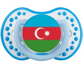 Drapeau Azerbaïdjan Sucette LOVI Dynamic Blanc-bleu phosphorescente