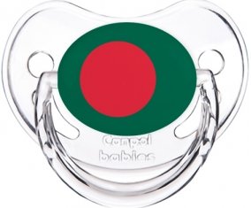 Drapeau Bangladesh Sucette Physiologique Transparent classique