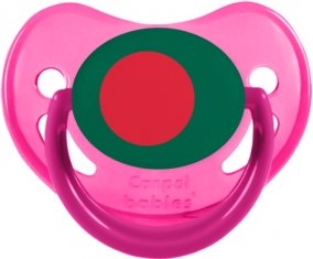 Drapeau Bangladesh Sucette Physiologique Rose phosphorescente