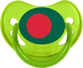 Drapeau Bangladesh Sucette Physiologique Vert phosphorescente