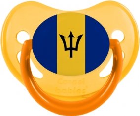 Drapeau Barbade Sucette Physiologique Jaune phosphorescente