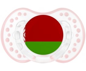 Drapeau Biélorussie Sucete LOVI Dynamic Retro-blanc-rose-tendre classique