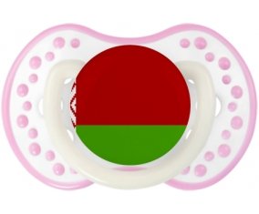 Drapeau Biélorussie Sucete LOVI Dynamic Blanc-rose phosphorescente