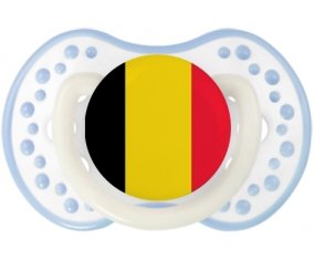 Drapeau Belgique Tétine LOVI Dynamic Blanc-cyan classique