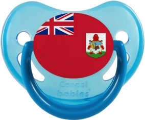 Drapeau Bermudes Tétine Physiologique Bleue phosphorescente