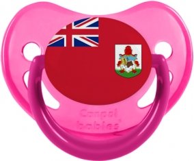 Drapeau Bermudes Tétine Physiologique Rose phosphorescente