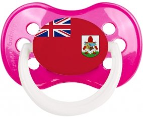 Drapeau Bermudes Sucete Anatomique Rose foncé classique